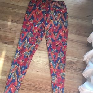 LiulaRoe one size floral leggings